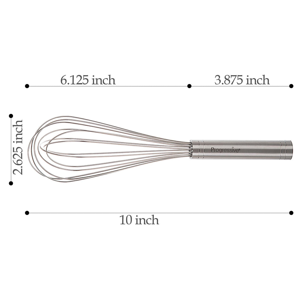 Ergonomic Manual 10" Stainless Steel Balloon Whisk - Premium Stainless Steel Garlic Presser & Peeler Detail