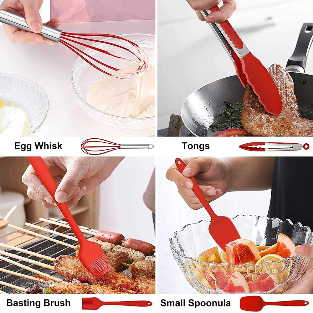 High-Precision 14 Pcs Cooking Utensils Set with Holder, Heat Resistant Silicone Kitchen Cookware Utensils Set, Kitchen Cooking Tools... - Heavy Duty Stainless Steel Kitchen Shears Detail