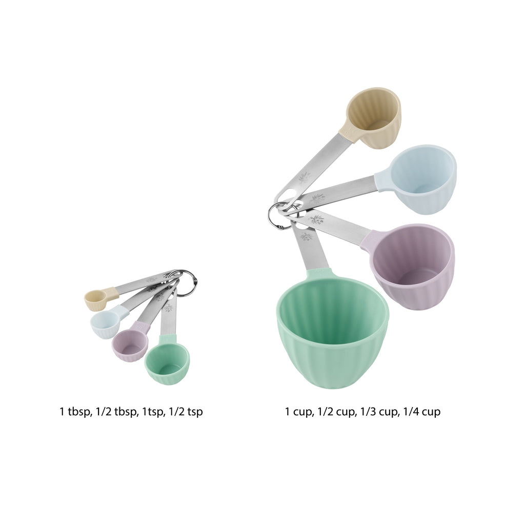 Innovative 8-Piece Plastic Measuring Cup and Spoon Set, Multicolor - Kitchen Gadget Tool for Quick Food Prep Detail