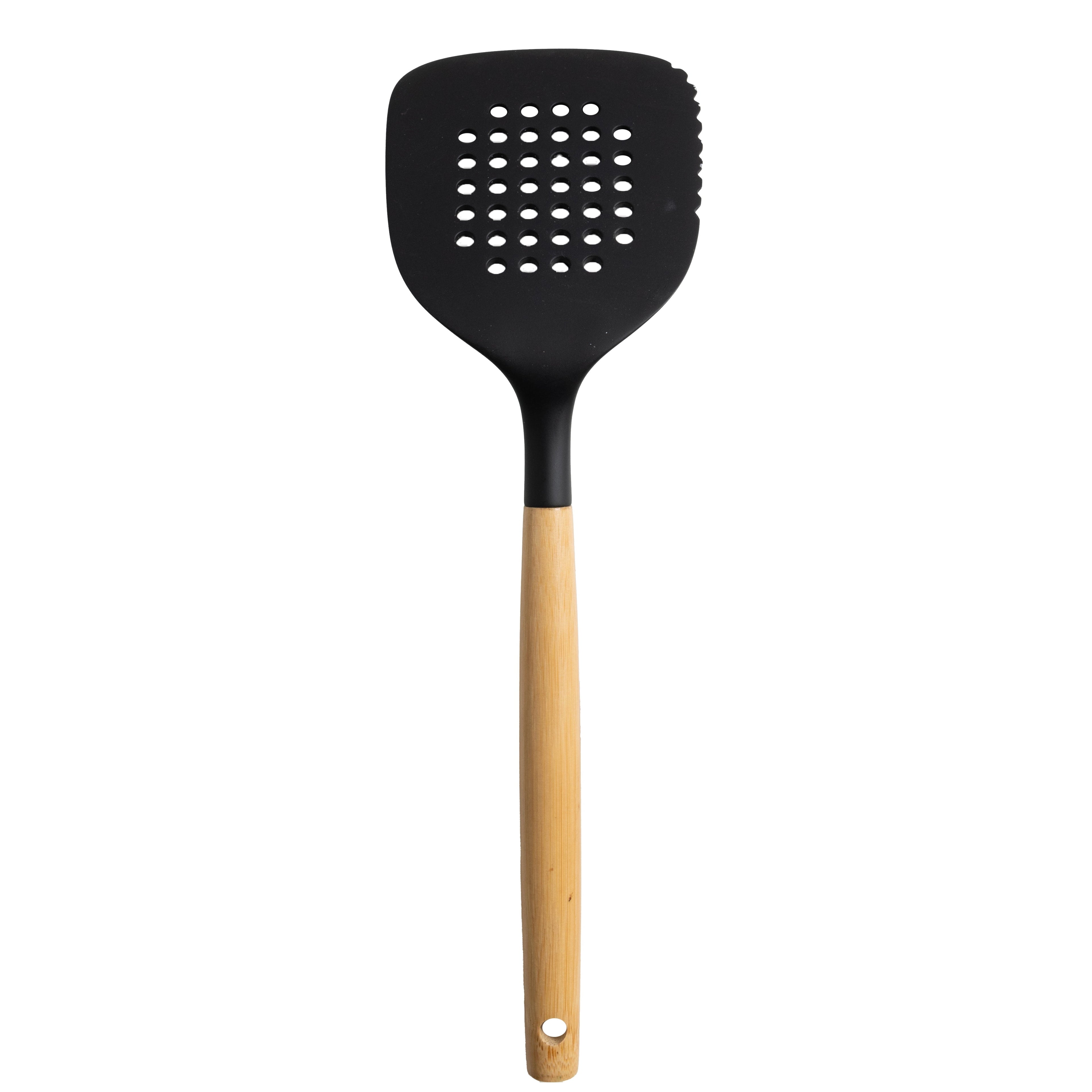 High-Precision Kitchen and Cooking Utensil Turner, 13" L, Black - High-Precision Culinary Tool for Baking & Cooking Detail