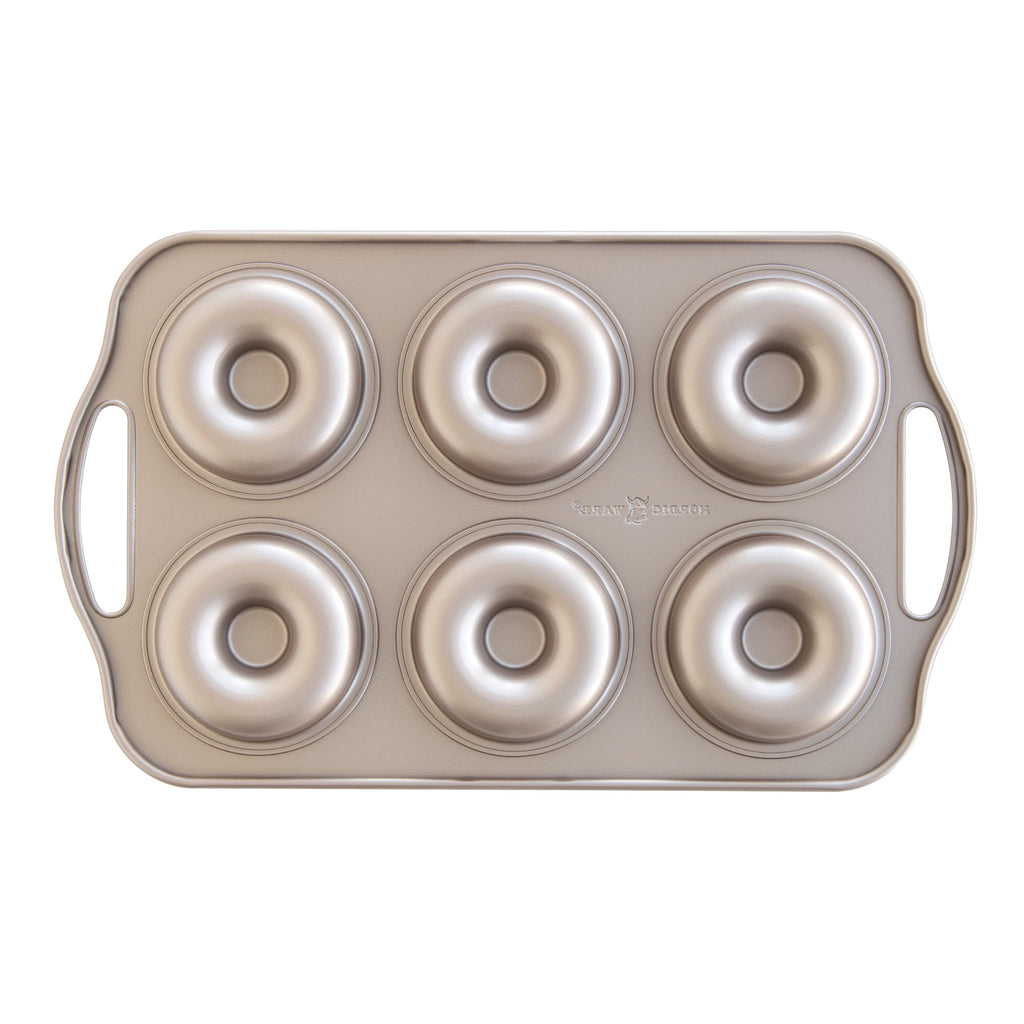 Innovative 6 Cavity Nonstick Steel Donut Pan - Multi-Functional Manual Food Chopper & Slicer Detail