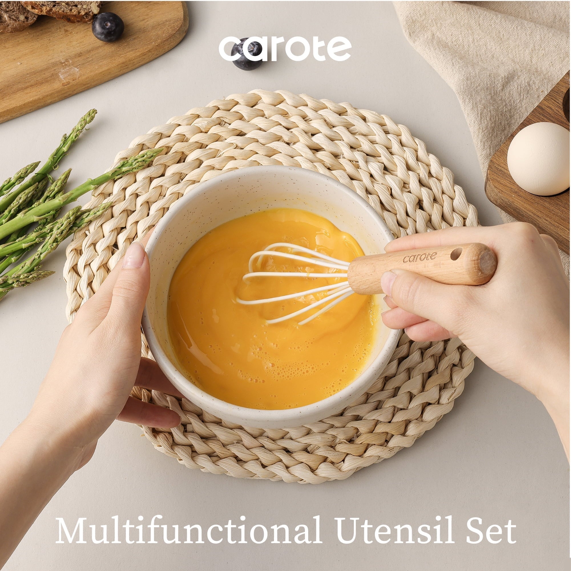 Durable Steel 17-Piece Silicone and Wood Cooking Utensil Set, Heat-Resistant, Safe for Nonstick Cookware - Professional Kitchen Tool for Culinary Enthusiasts Detail