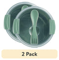Fun Food Fidget (2 pack) Food Storage Bento Container, Round, Green, 47oz Capacity, A Practical Choice for School Lunches a... - Fun Food Fidget Cookie Squishable Toy - Default Title