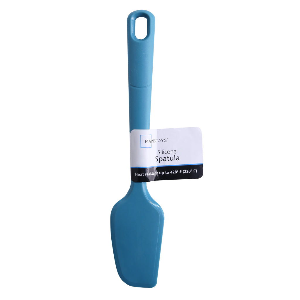 Durable Steel Silicone Food- Grade Blue 10.55" L Kitchen Spatula - Professional Kitchen Tool for Culinary Enthusiasts Detail