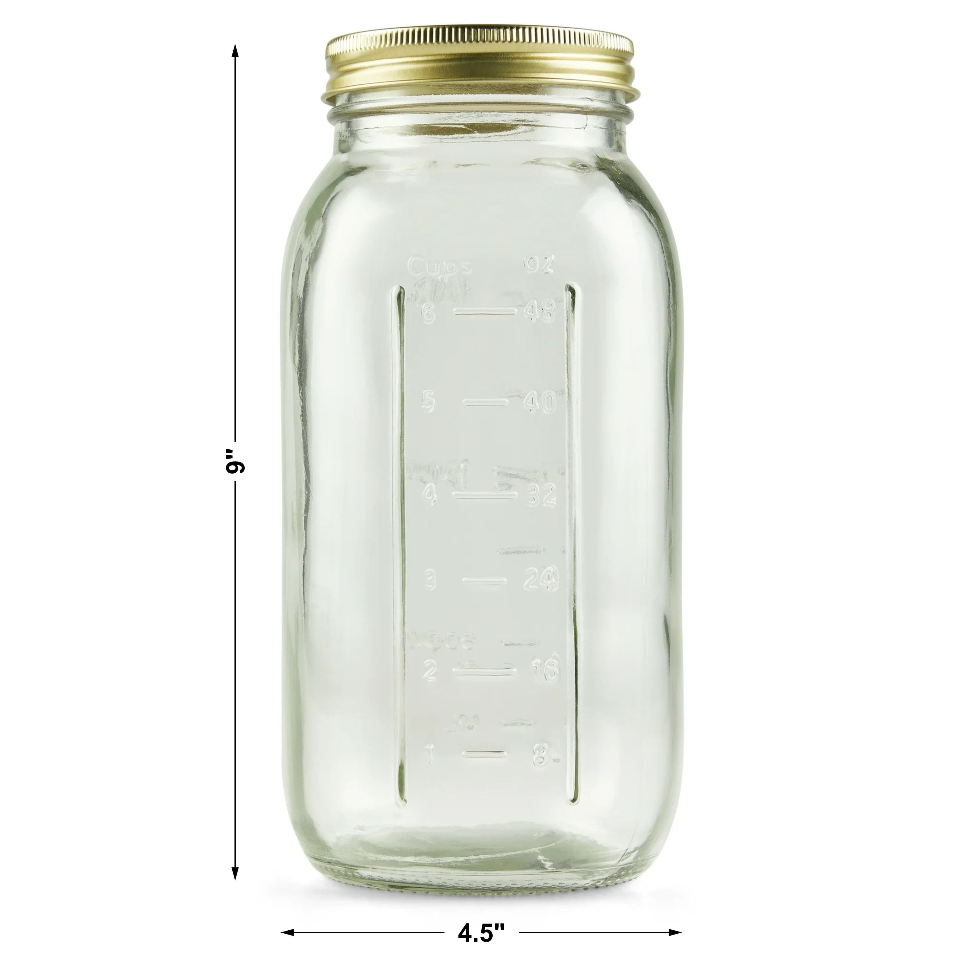 Whimsical Doughnut 64 oz Mason Jars, Wide Mouth Half Gallon Canning Jars with Lids and Rings, 6-Pack Extra Large Glass Jars for Home Can... - Squishy Dohnut Sweet Treat Shaped Stress Toy Detail