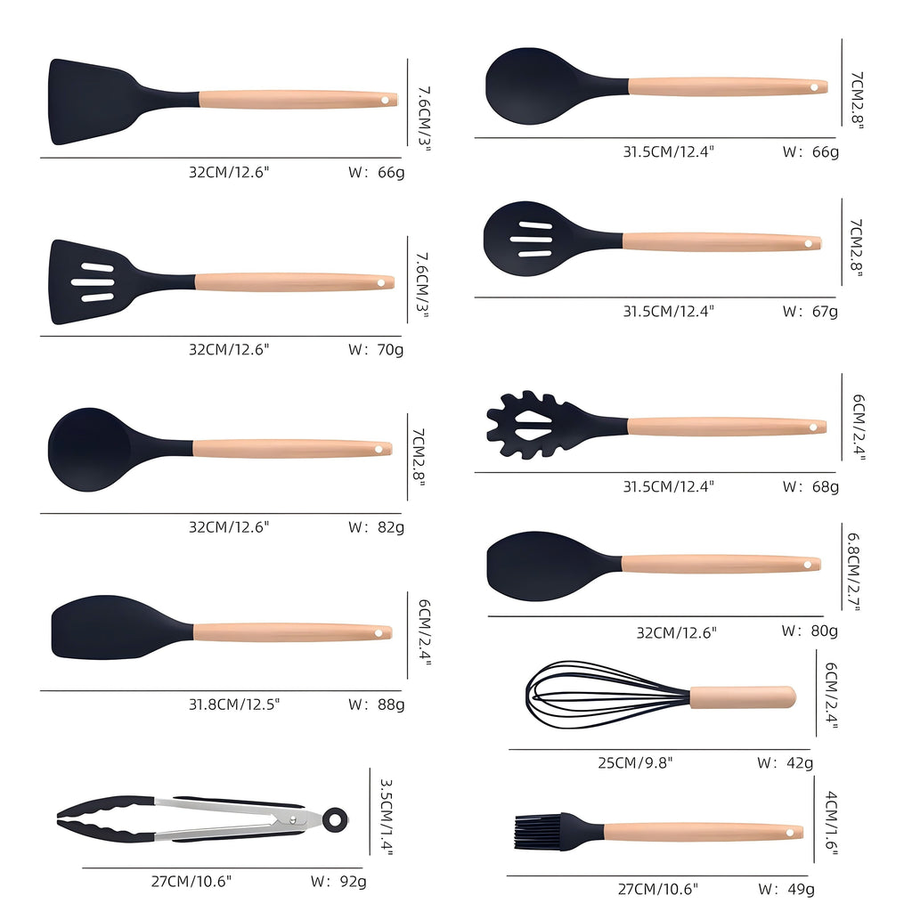 Heavy Duty Kitchen Utensils Set- 19 Pcs Silicone Cooking Utensils Set for Nonstick Cookware-Silicone Spatulas Set, Kitchen Gadge... - Heavy Duty Stainless Steel Kitchen Shears Detail