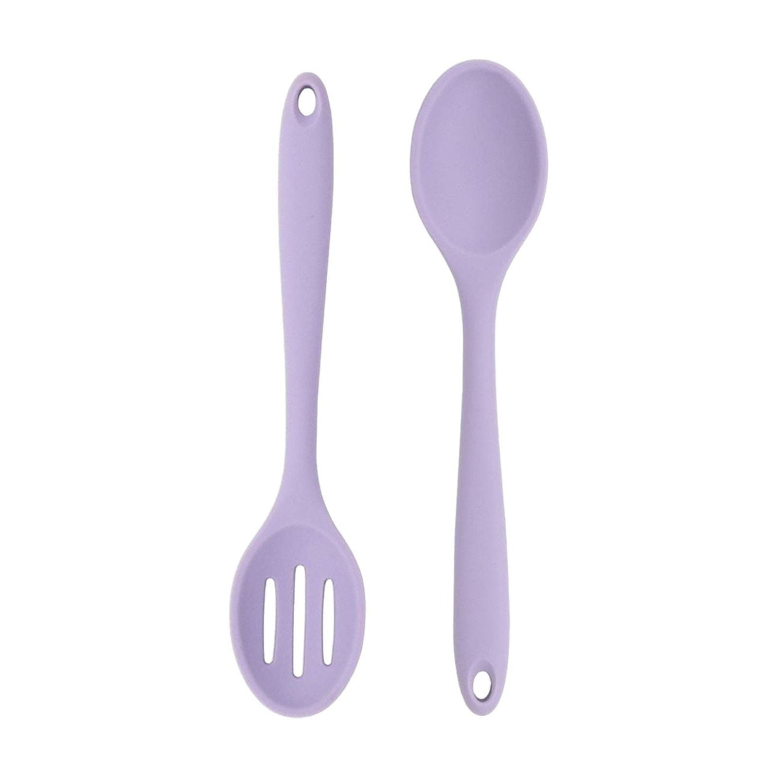 Non-Stick Safe Silicone Slotted Spoon, High Heat Resistant Silicone Cooking Spoon, 2Pcs Nonstick Silicone Mixing Spoon, Durable Kitc... - Premium Stainless Steel Cooking Utensil for Non-Stick Pots Detail