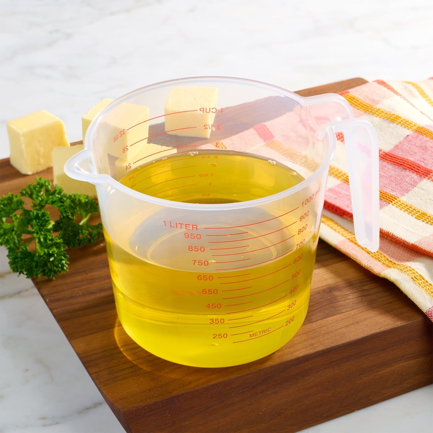 Time-Saving (12 pack) 4 Cup PP Plastic Measuring Cup, 32 oz, Clear - Kitchen Gadget Tool for Quick Food Prep Detail