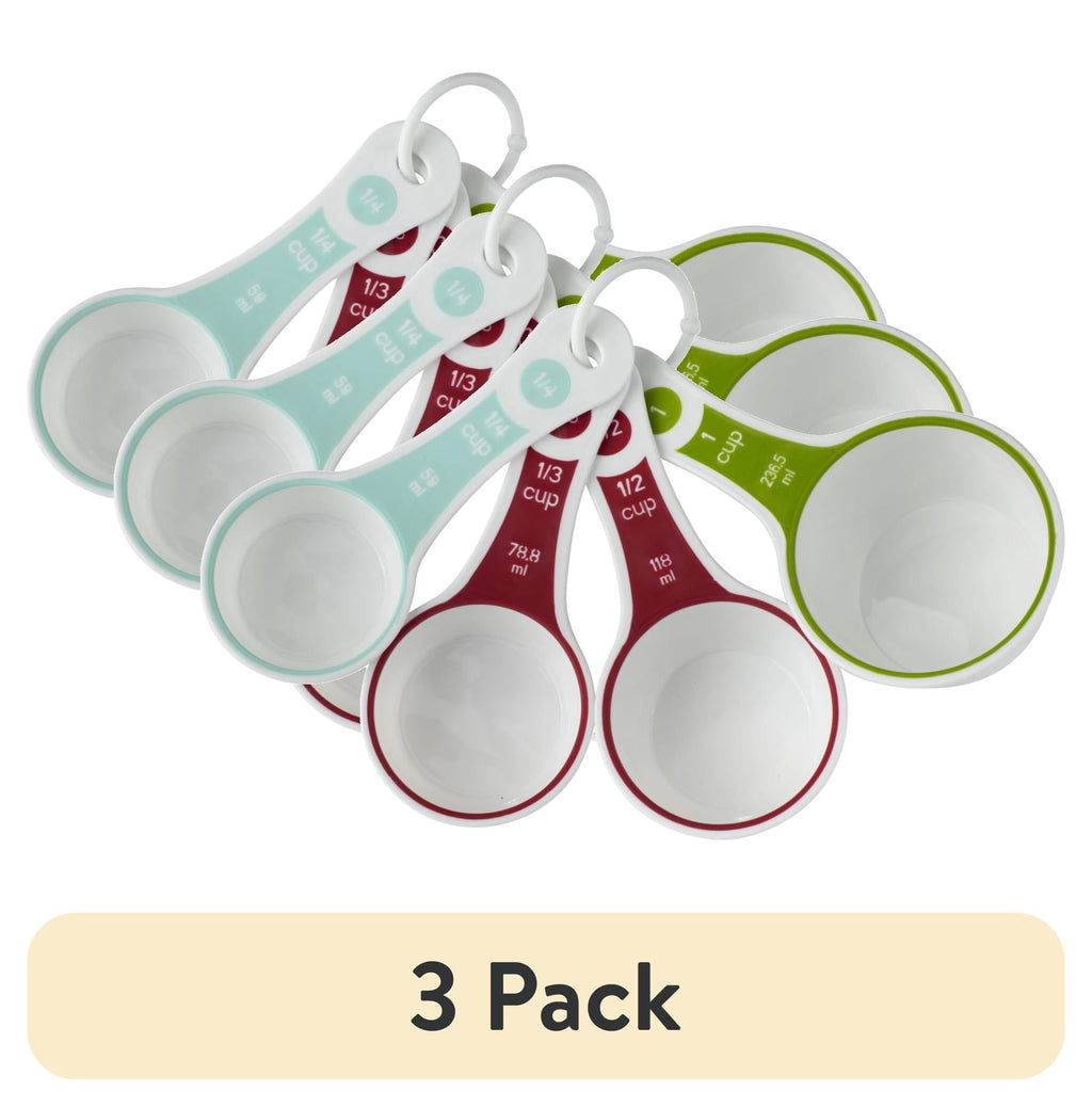 Premium Kitchen (3 pack) 4-Piece Measuring Cups Set, Multicolor - Premium Stainless Steel Garlic Presser & Peeler - Default Title