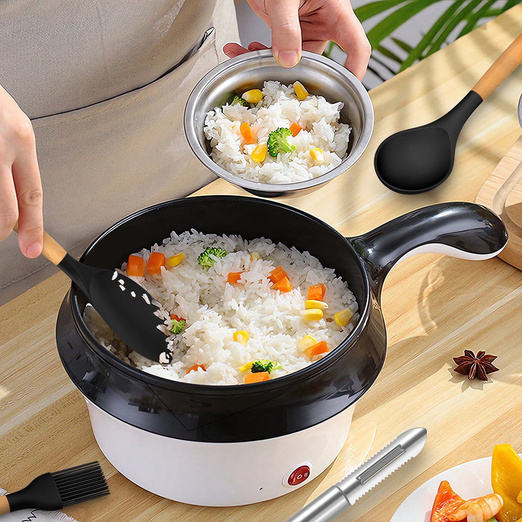 Chef-Quality Silicone Cooking Utensils Set - Silicone Kitchen Utensils for Cooking Wooden Handles, 446°F Heat Resistant Kitchen Ut... - Professional Kitchen Tool for Culinary Enthusiasts Detail