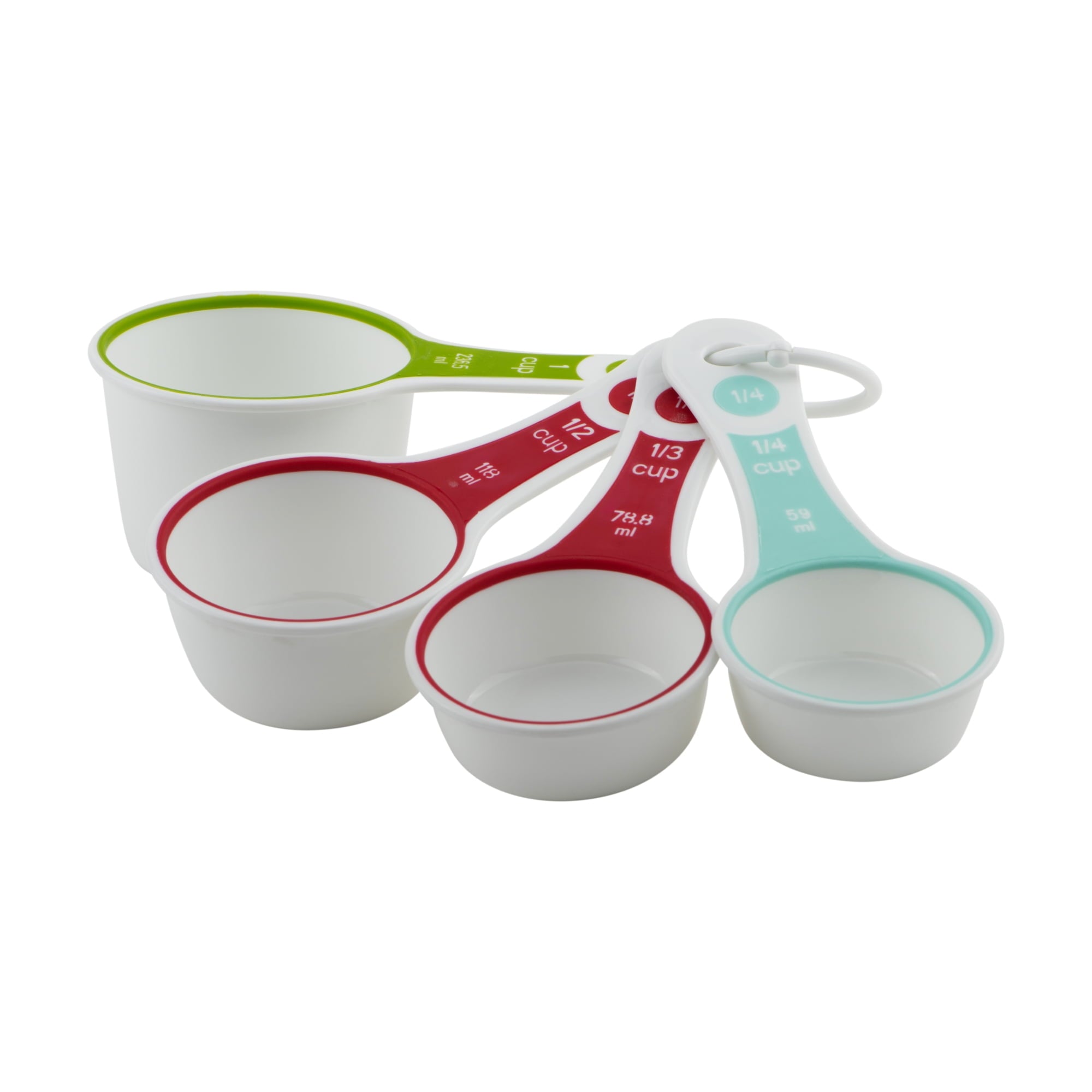 Premium Kitchen (3 pack) 4-Piece Measuring Cups Set, Multicolor - Premium Stainless Steel Garlic Presser & Peeler Detail