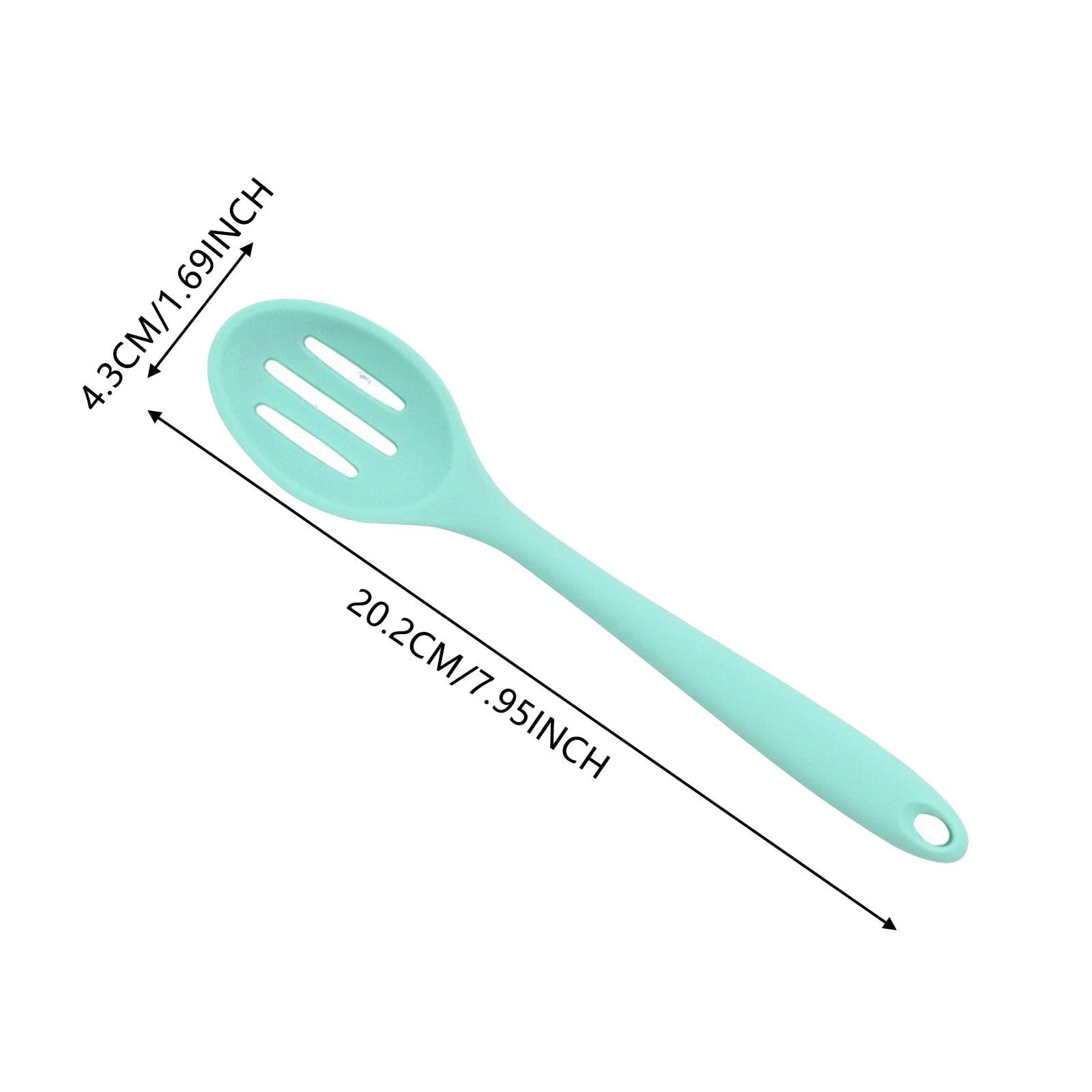 Non-Stick Safe Silicone Slotted Spoon, High Heat Resistant Silicone Cooking Spoon, 2Pcs Nonstick Silicone Mixing Spoon, Durable Kitc... - Premium Stainless Steel Cooking Utensil for Non-Stick Pots Detail