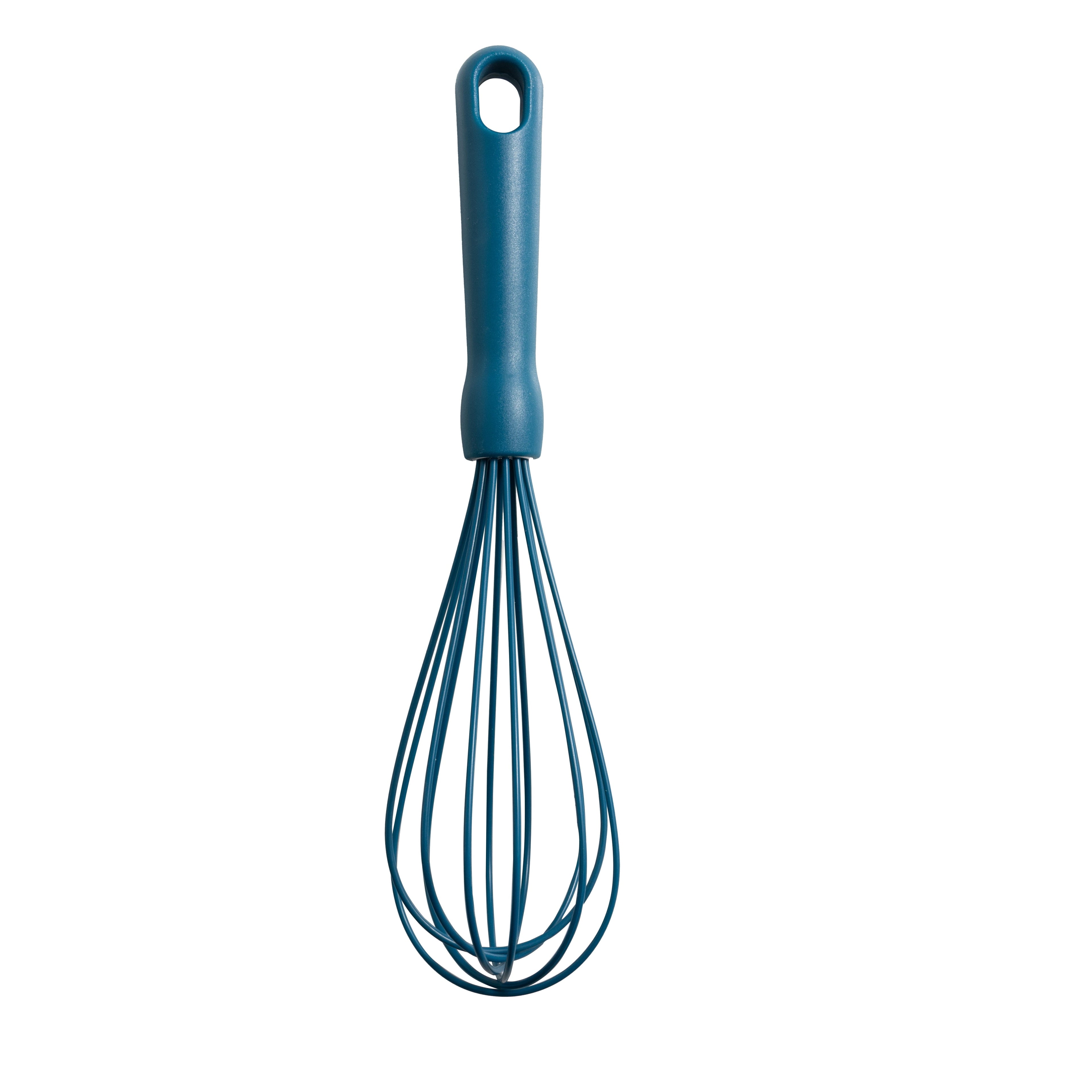 Multi-Functional 3-Piece Silicone Whisk Set, 10.5"/10.4"/9.6" L, Blue Color - Innovative Kitchen Helper for Modern Cooking Detail