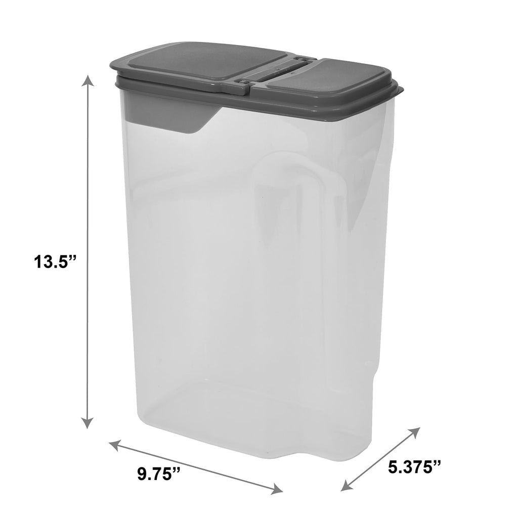 Playful Geometric Plastic Cereal Dispenser with Lid, 32 Cup Airtight Cereal Storage Container for Pantry Organization and Dry Foo... - Fun Food Fidget Cookie Squishable Toy Detail