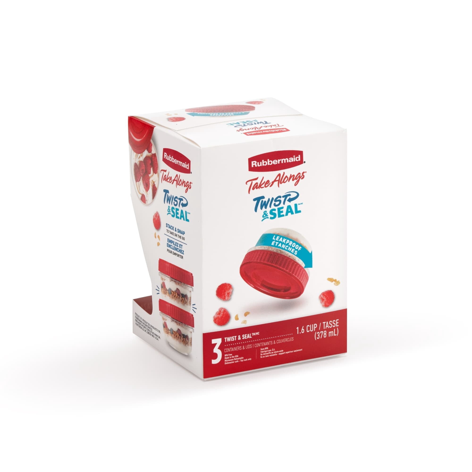 Deliciously Squishy (3 pack) & Seal 1.6-Cup Food Storage Containers, Ruby Red, 3 pack - Deliciously Soft Cupcake Sensory Glob Detail