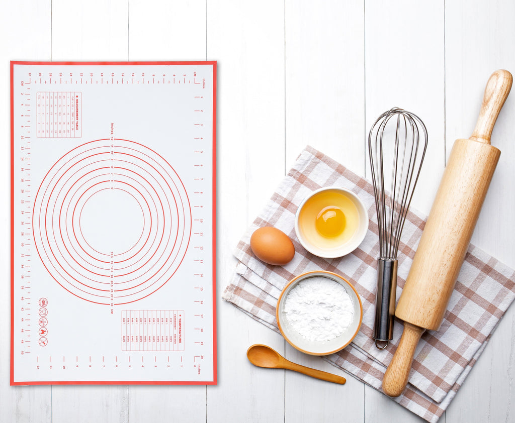 Innovative Reusable Silicone 24"x 18" Pastry Mat with Measurements - Kitchen Gadget Tool for Quick Food Prep Detail