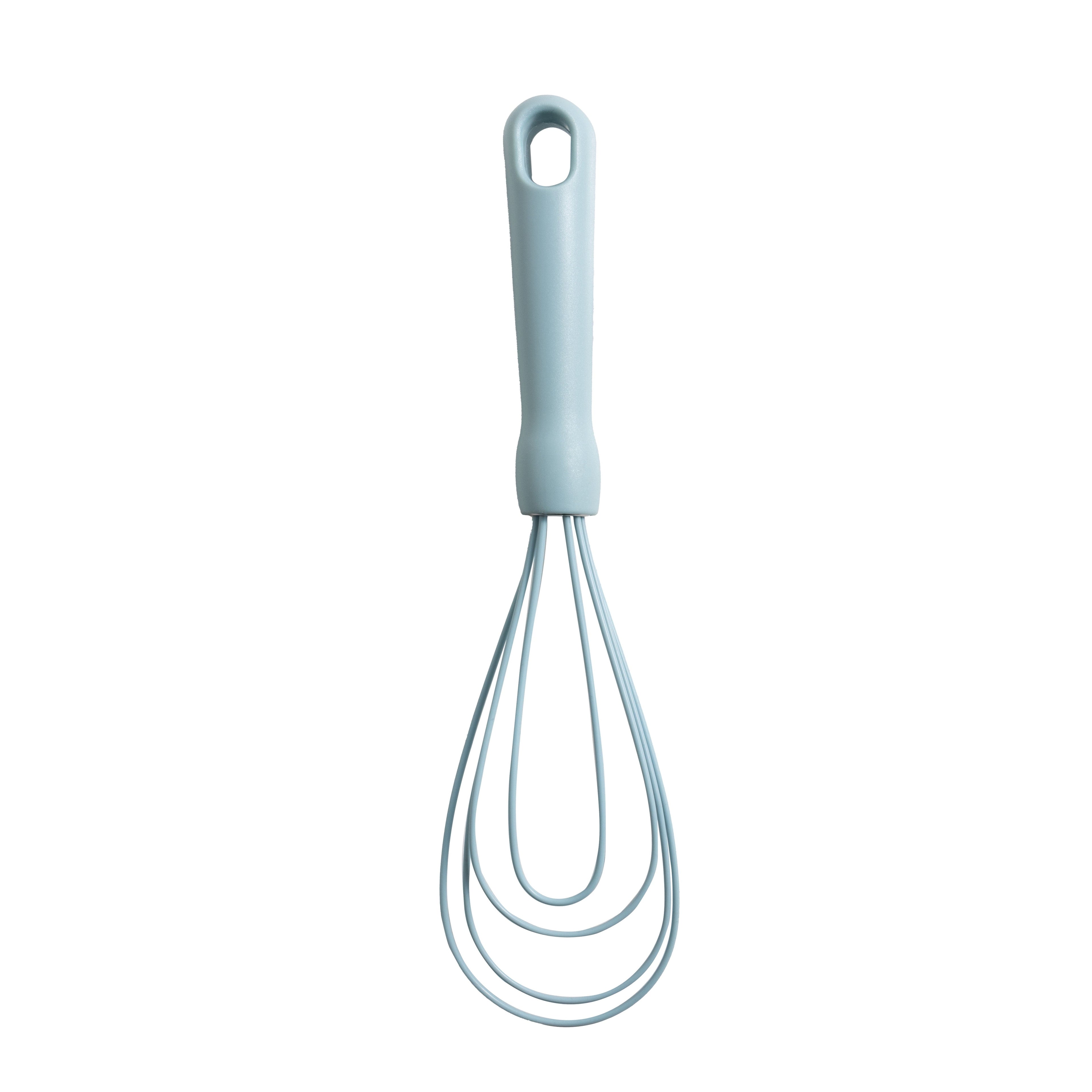 Multi-Functional 3-Piece Silicone Whisk Set, 10.5"/10.4"/9.6" L, Blue Color - Innovative Kitchen Helper for Modern Cooking Detail