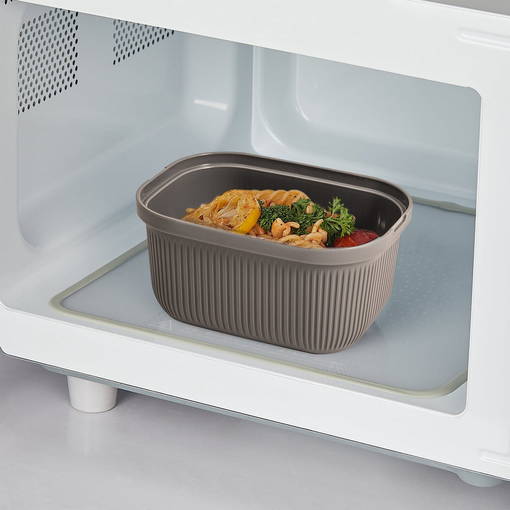 Deliciously Squishy Plastic Food Storage Bento Snack Container, Rectangle, Grey, 19oz Capacity, Made for Portable Food Storage - Fun Food Fidget Cookie Squishable Toy Detail