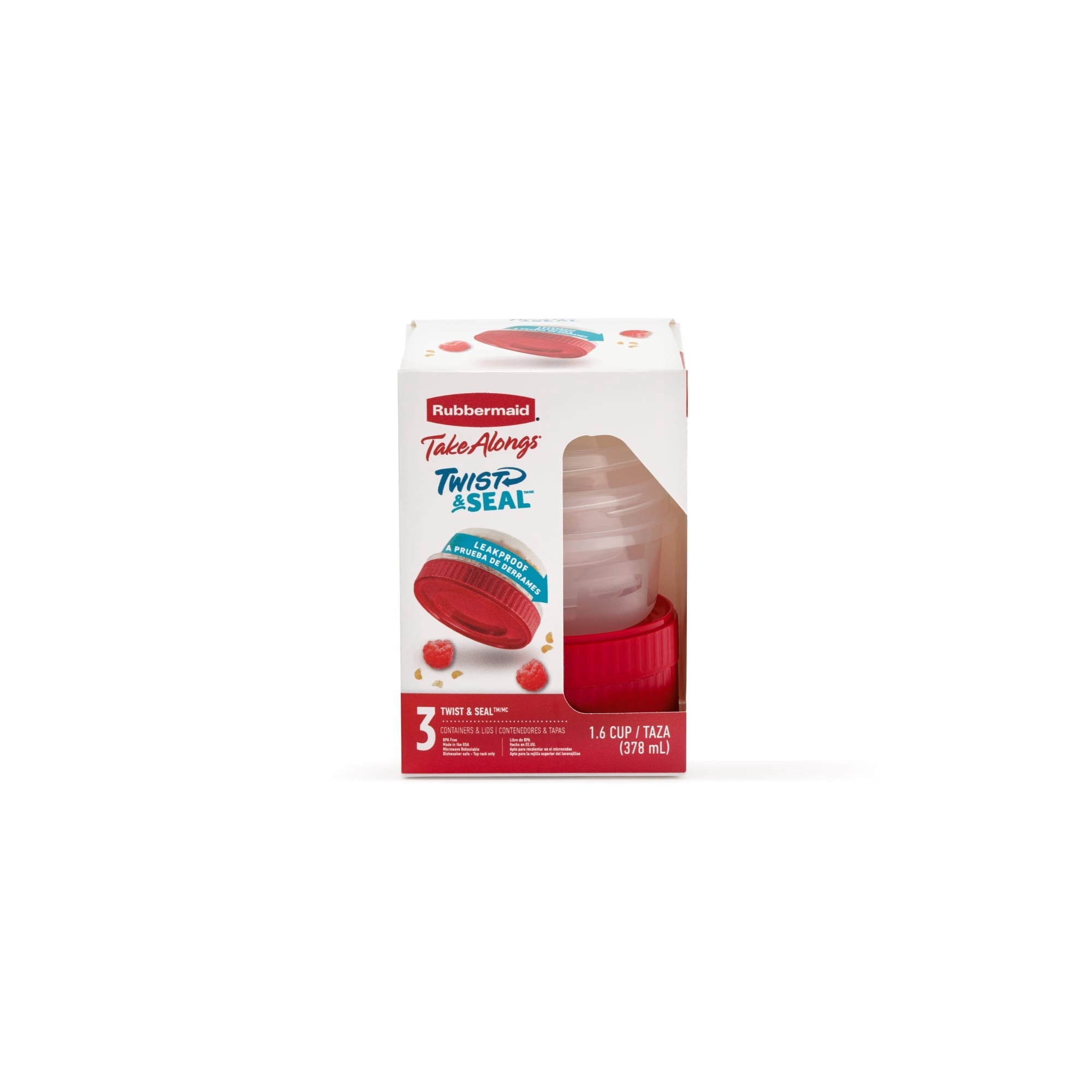 Deliciously Squishy (3 pack) & Seal 1.6-Cup Food Storage Containers, Ruby Red, 3 pack - Deliciously Soft Cupcake Sensory Glob Detail