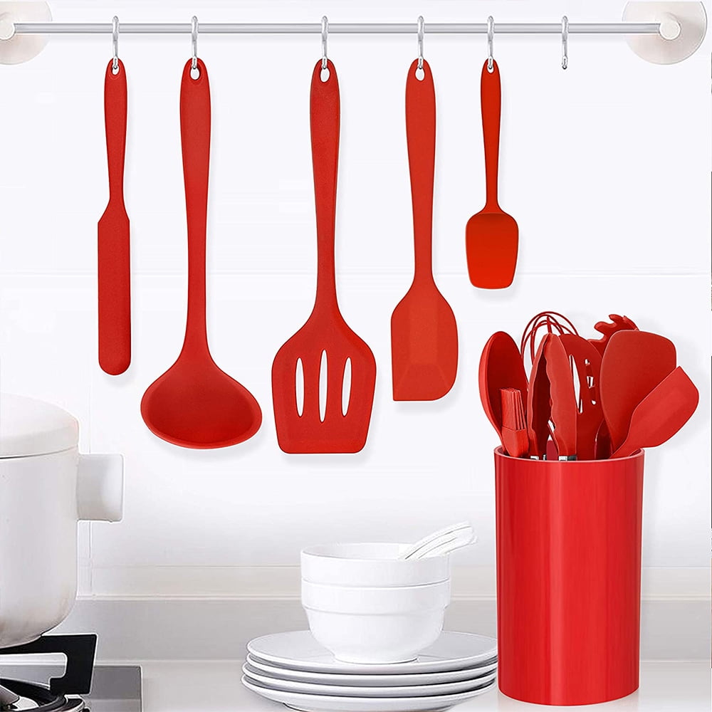 High-Precision 14 Pcs Cooking Utensils Set with Holder, Heat Resistant Silicone Kitchen Cookware Utensils Set, Kitchen Cooking Tools... - Heavy Duty Stainless Steel Kitchen Shears Detail