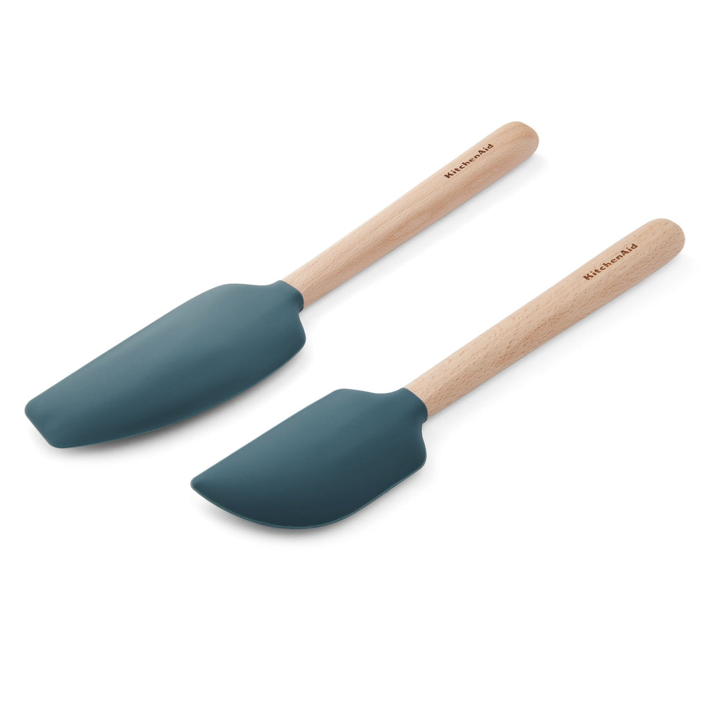 Chef-Quality 2-Piece Silicone Mixing Spatula and Scraper Set for Cooking, Agave - Professional Kitchen Tool for Culinary Enthusiasts Detail