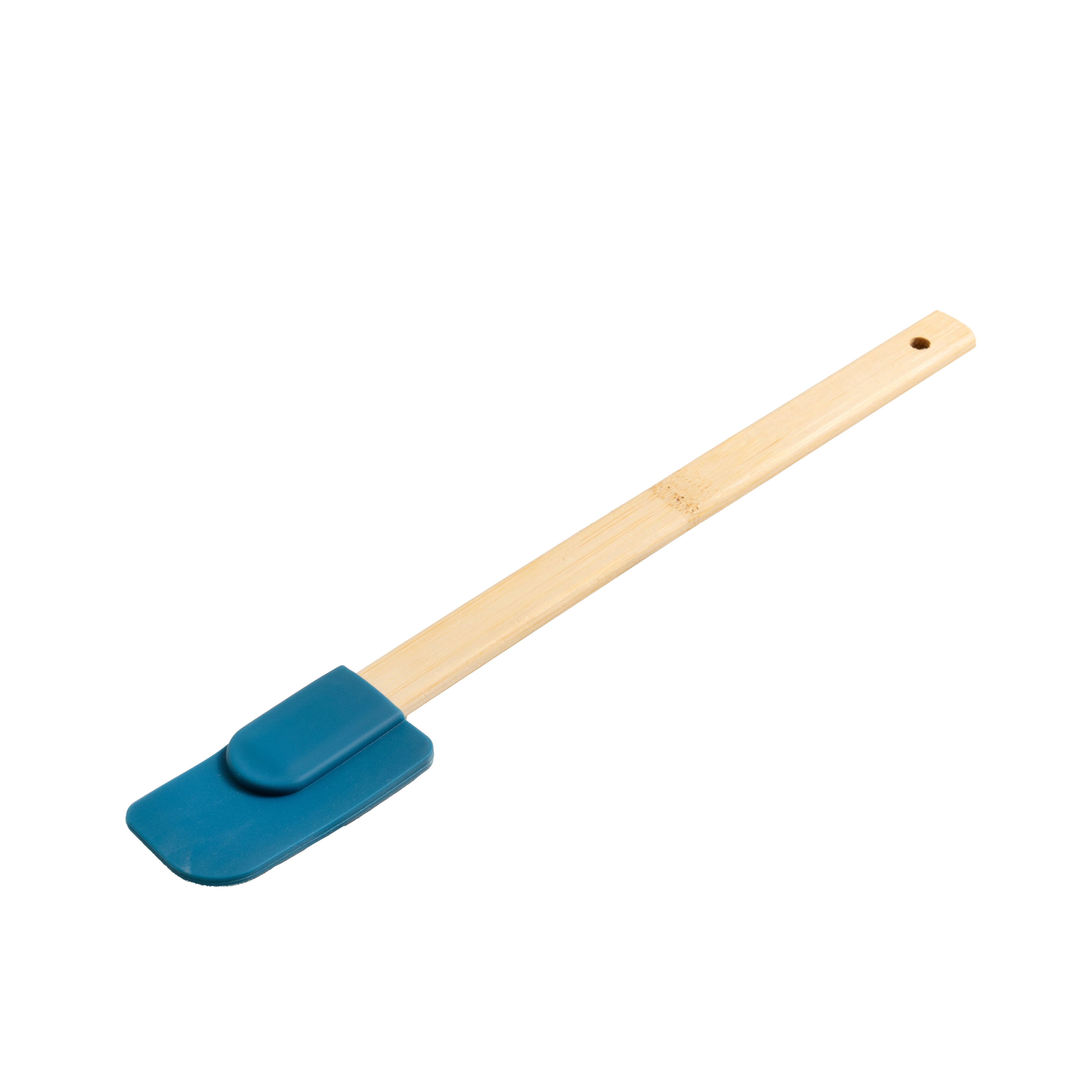 Non-Stick Safe 9-Piece Bamboo Gadgets Kitchen and Cooking Utensil Sets, Blue - Durable Turner & Ladle Utensil Set for Home Chefs Detail