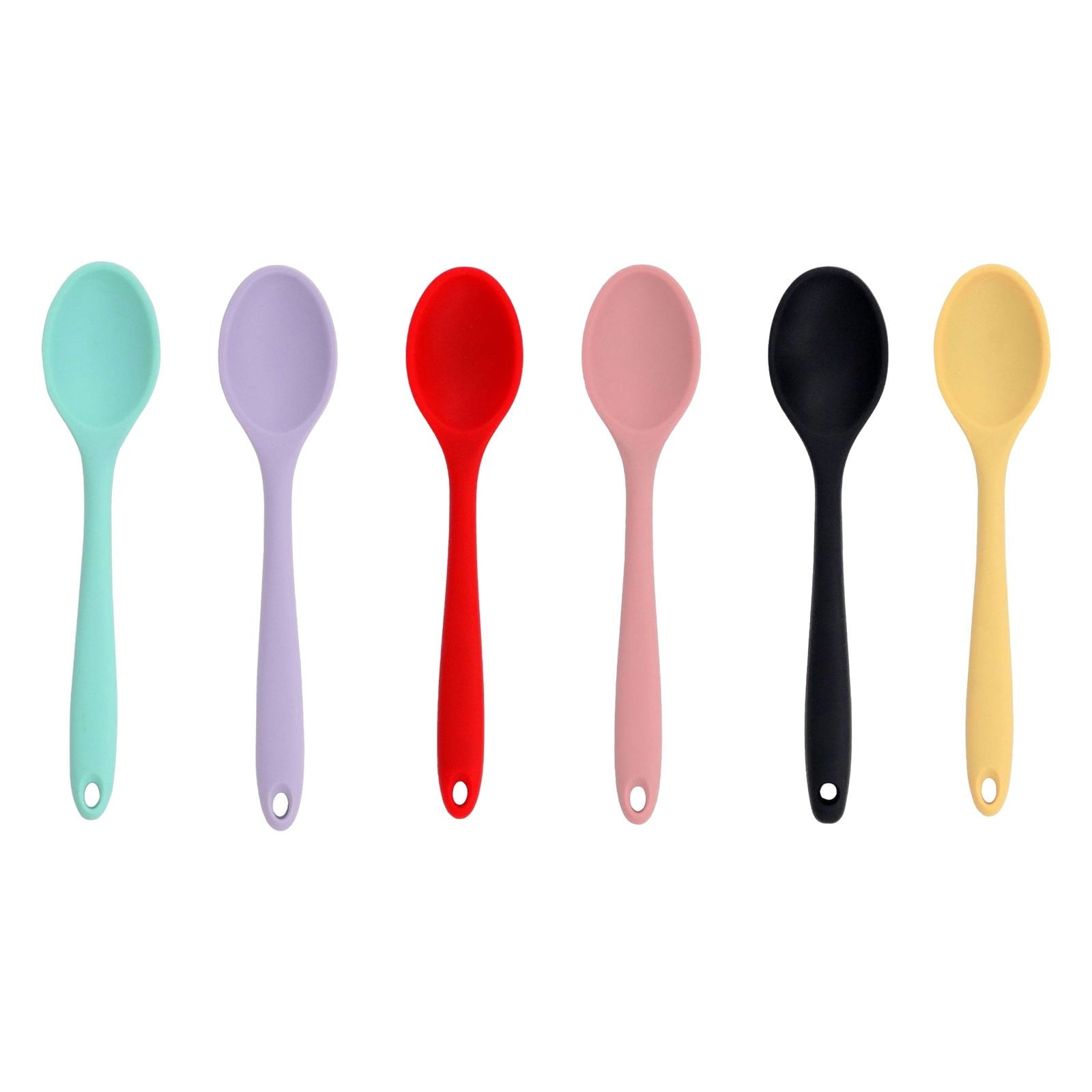 Non-Stick Safe Silicone Slotted Spoon, High Heat Resistant Silicone Cooking Spoon, 2Pcs Nonstick Silicone Mixing Spoon, Durable Kitc... - Premium Stainless Steel Cooking Utensil for Non-Stick Pots Detail