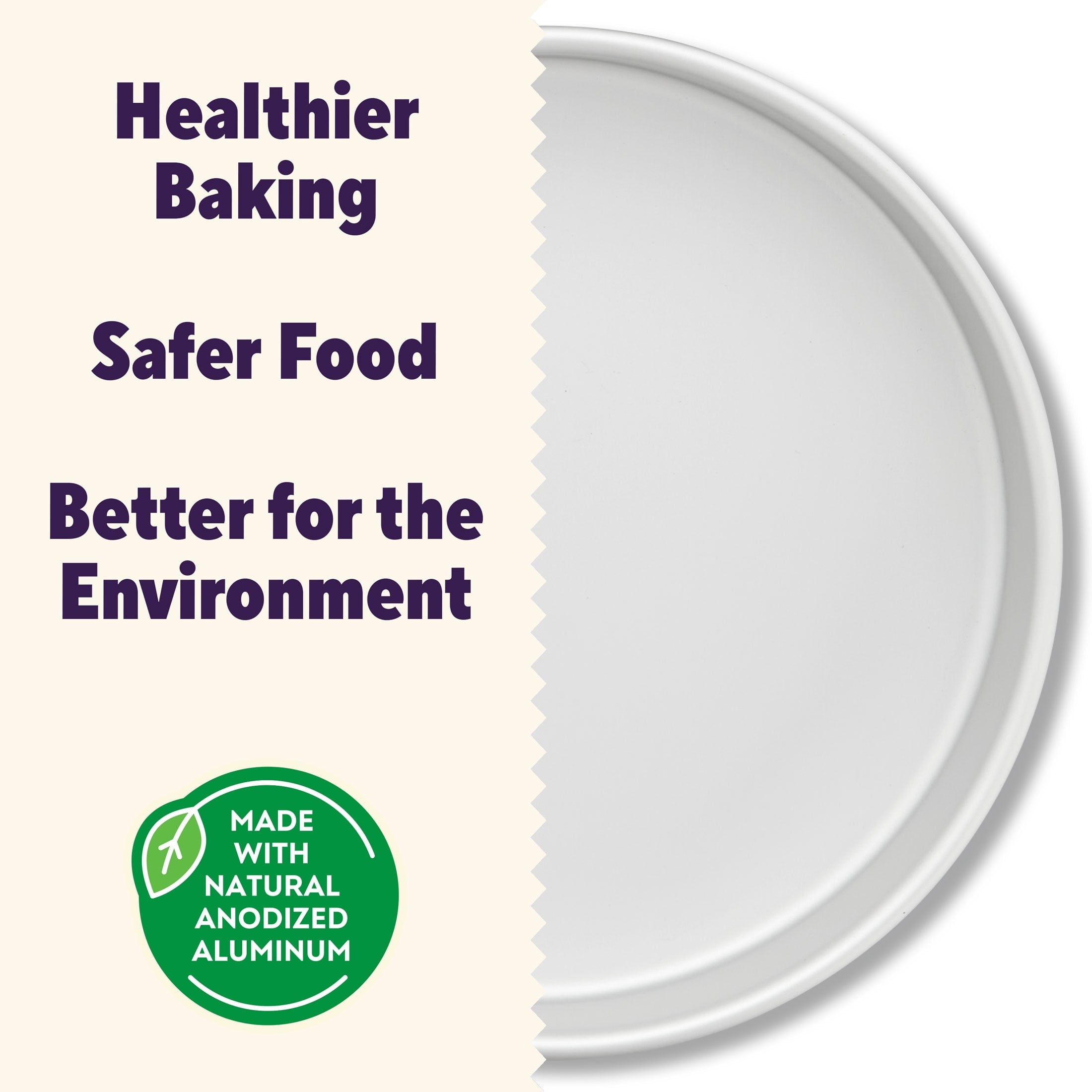 Innovative Aluminum 8" Round Cake Pan 2" Depth Layer Cake Baking Pan, Packaging May Vary - Kitchen Gadget Tool for Quick Food Prep Detail
