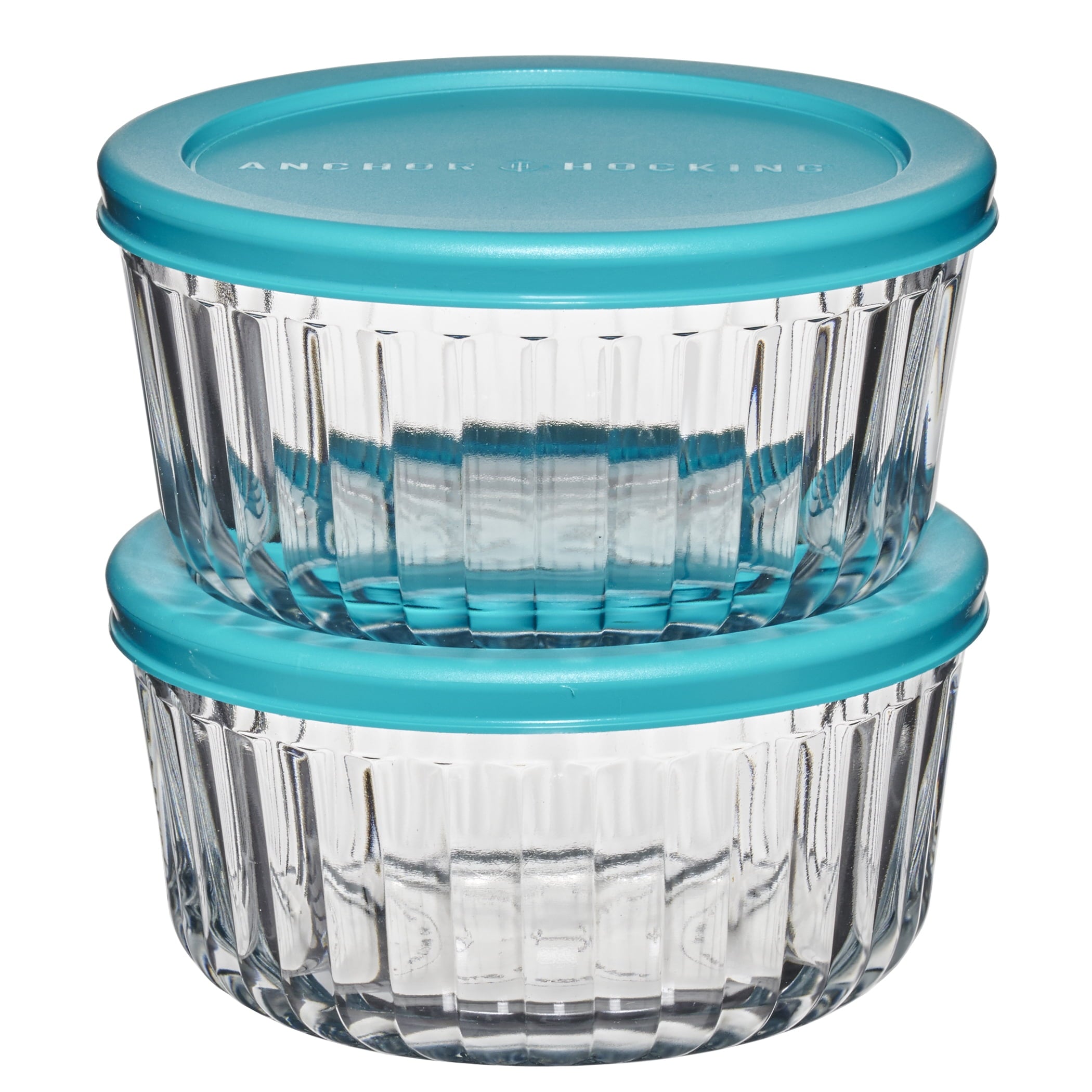 Sweet Treat Shaped Glass Food Storage Container with Lids, 4 Cup Round, Set of 2 - Fun Food Fidget Cookie Squishable Toy - Default Title