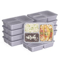 Sweet Treat Shaped 3-Compartment Meal Containers with Lids, PFAS & BPA Free Materials, Durable, Microwave, Freezer, & D... - Playful Star & Heart Shaped Geometric NeeDoh - Default Title