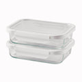 Fun Food Fidget 2.3Cup Rectangle Glass Food Storage Container with Tritan Lid. Set of 2, 4 Pieces, Best Used f... - Deliciously Soft Cupcake Sensory Glob - Default Title