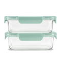 Sweet Treat Shaped 3.4 Cup 2 Pack Glass Meal Prep Containers with Locking Lids - Fun Food Fidget Cookie Squishable Toy - Default Title