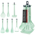 Seamless One-Piece Kitchen Utensil Set 7 Piece | Cooking Utensil set Slotted turner, Ladle Skimmer, Pasta Server, Potato Masher, S... - Heat-Resistant Silicone Cooking Spatula Turner - Default Title