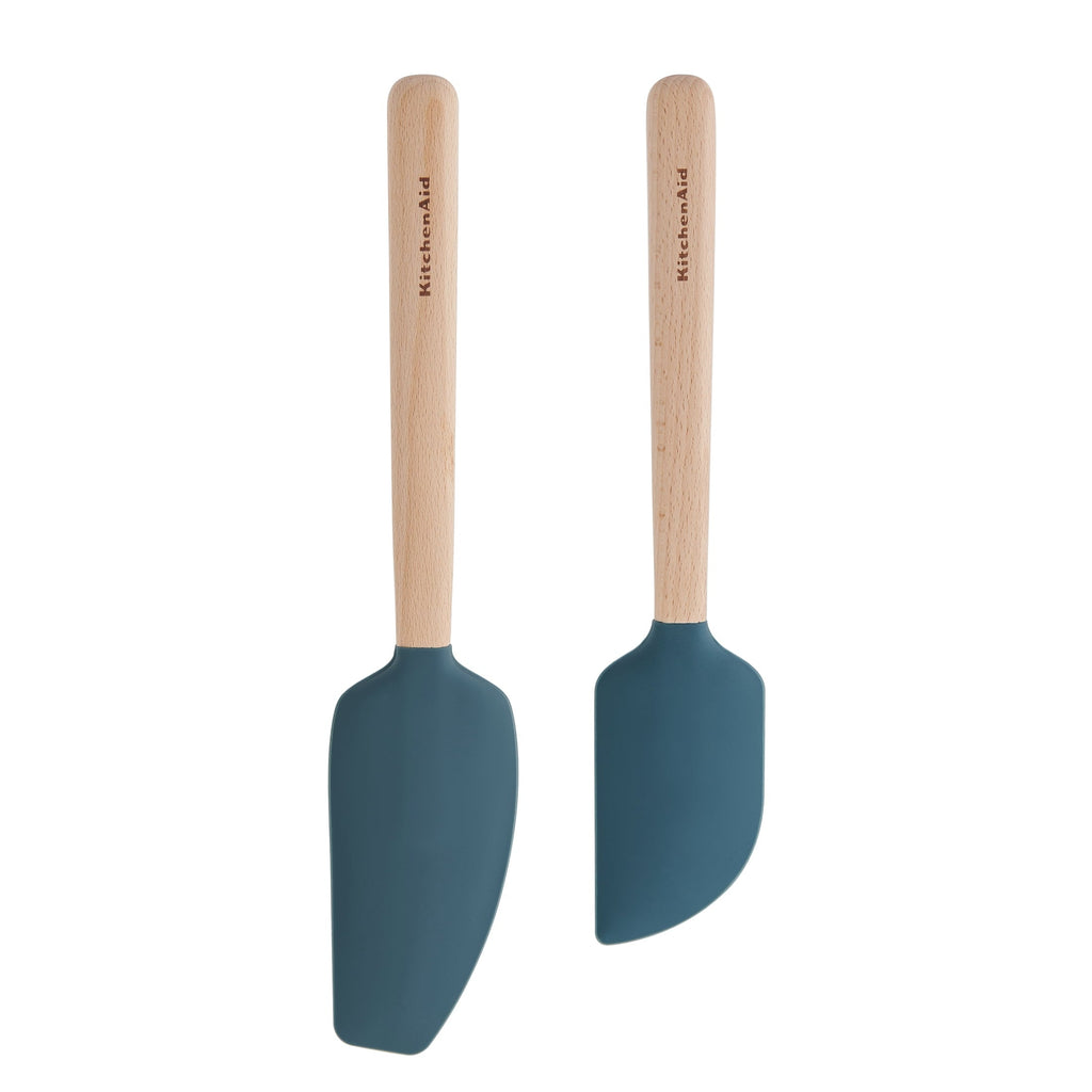 Chef-Quality 2-Piece Silicone Mixing Spatula and Scraper Set for Cooking, Agave - Professional Kitchen Tool for Culinary Enthusiasts - Default Title