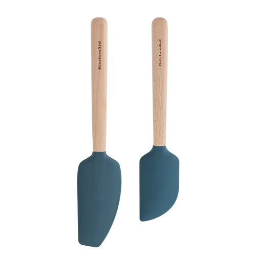 Chef-Quality 2-Piece Silicone Mixing Spatula and Scraper Set for Cooking, Agave - Professional Kitchen Tool for Culinary Enthusiasts - Default Title