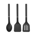 Professional Grade 3-Piece Cooking Utensils Set with Ergonomic Handles, Black - High-Precision Culinary Tool for Baking & Cooking - Default Title