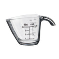 Time-Saving 1/4C Plastic Mini Measuring Cup, Black/Transparent - Premium Stainless Steel Garlic Presser & Peeler - Default Title