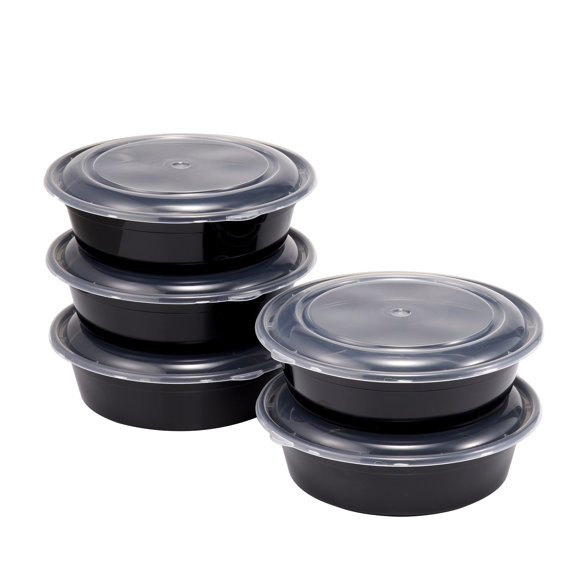 Whimsical Doughnut 5-Pack Round Meal Prep Containers with Lids, 1L, BPA-Free, Microwave & Dishwasher Safe, Ideal Use for Meal ... - Playful Star & Heart Shaped Geometric NeeDoh - Default Title