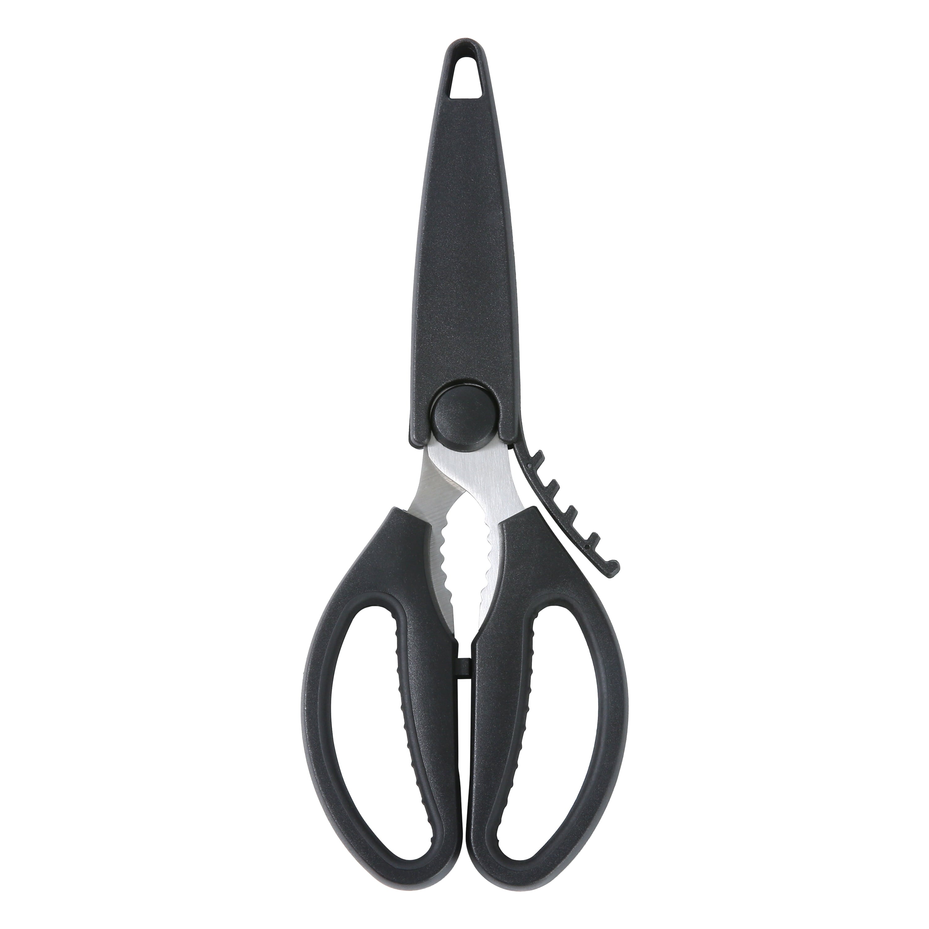 Premium Kitchen Stainless Steel Multi-Purpose Kitchen Shears with Grip 1 Each - Kitchen Gadget Tool for Quick Food Prep - Default Title