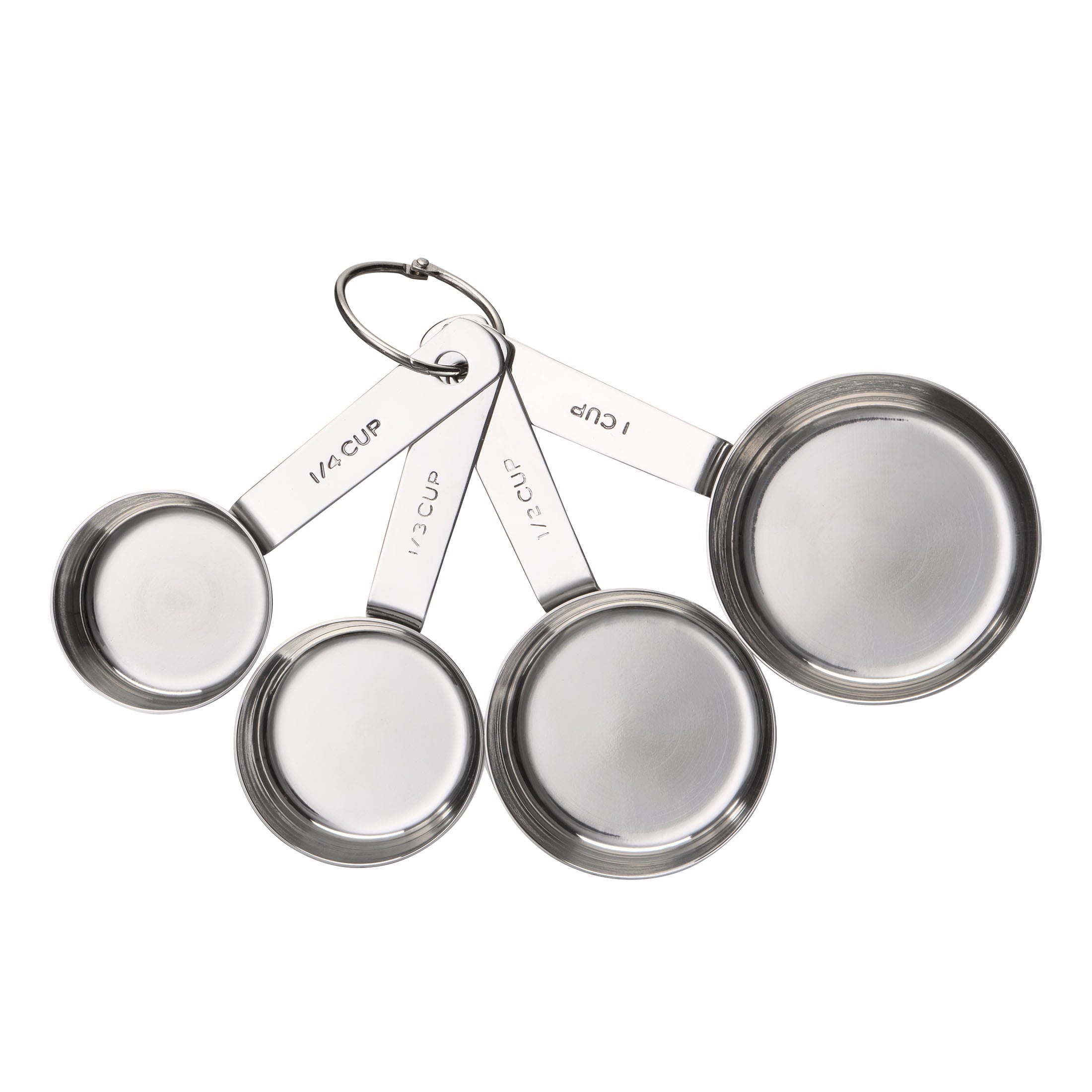 Premium Kitchen Kitchen Stainless Steel 4-Piece Nesting Measuring Cups - Innovative Kitchen Helper for Modern Cooking - Default Title
