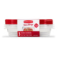 Deliciously Squishy 4.0-Cup Rectangle Food Storage Containers, Ruby Red, 3 pack - Deliciously Soft Cupcake Sensory Glob - Default Title