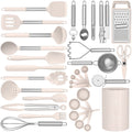 Professional Grade Silicone Cooking Utensils Set - Heat Resistant Silicone Kitchen Utensils for Cooking, Kitchen Utensil Spatula Set,BPA... - Professional Kitchen Tool for Culinary Enthusiasts - Default Title
