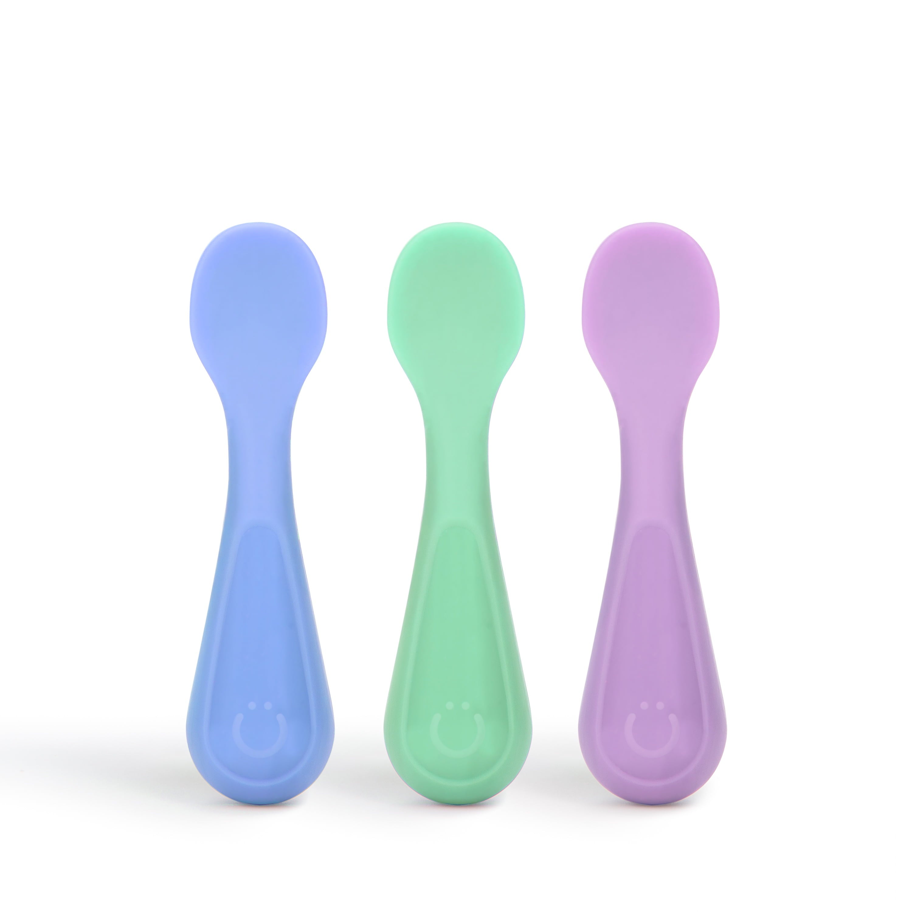 Durable Steel Silicone Toddler Training Spoons, Baby, Silicone Flatware Sets, 3 Pack - High-Precision Culinary Tool for Baking & Cooking - Default Title