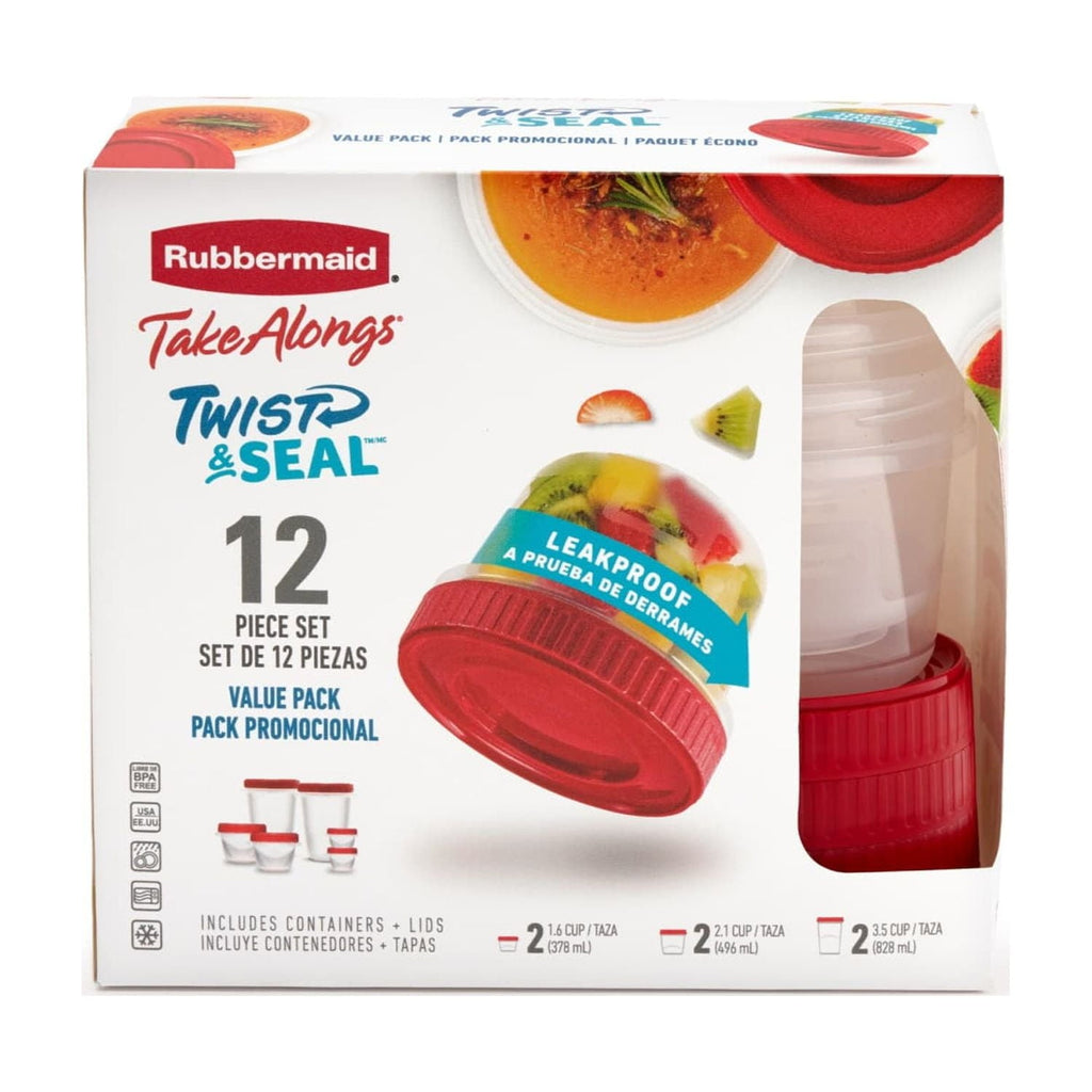 Sweet Treat Shaped 12 Piece Food Storage Set, Red - Squishy Dohnut Sweet Treat Shaped Stress Toy - Default Title