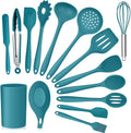 Durable Steel 15-Piece Kitchen Utensils Set, Silicone Cooking Utensils with Holder, Non-stick Cookware Friendly & Heat Resistant - ... - Heavy Duty Stainless Steel Kitchen Shears - Default Title