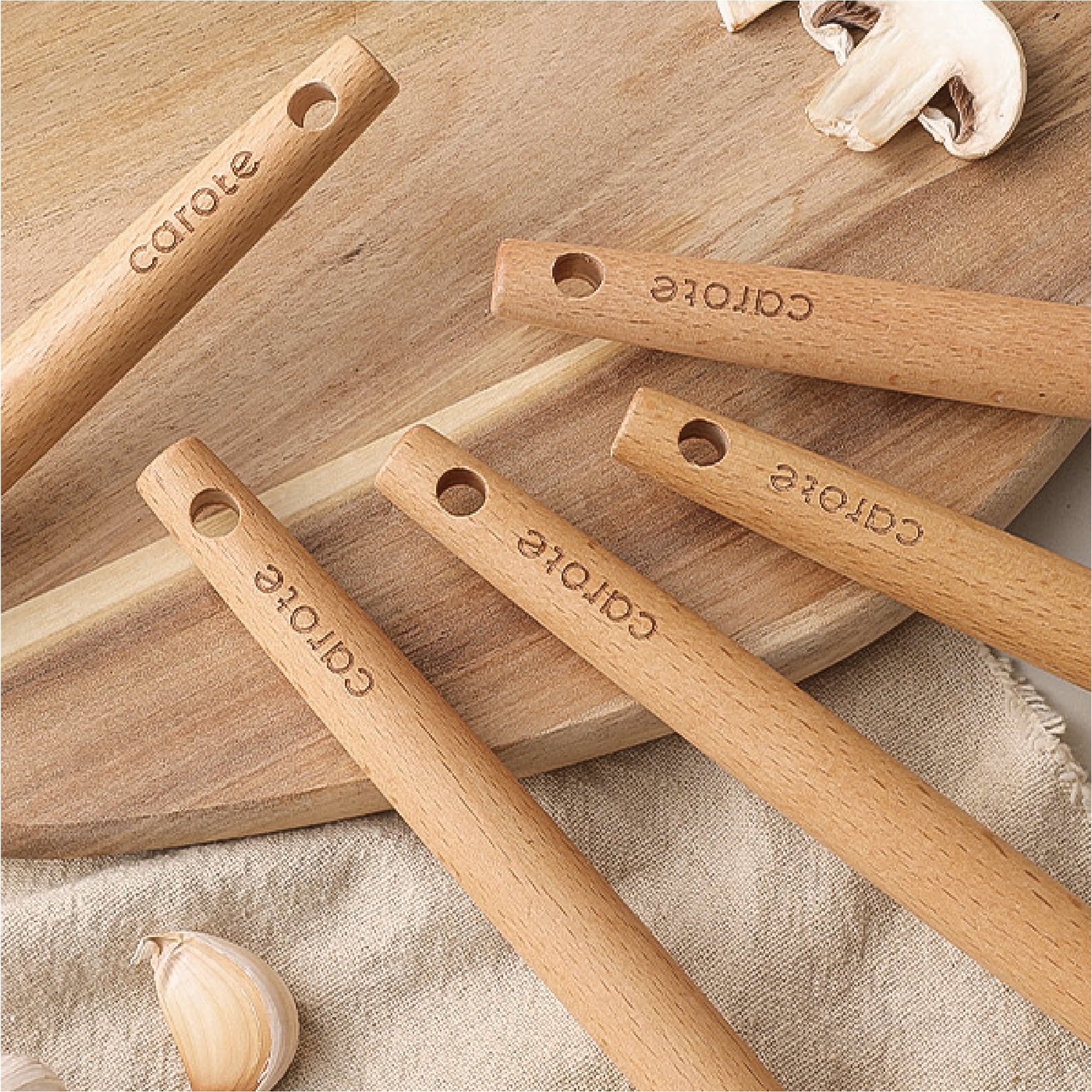 Durable Steel 17-Piece Silicone and Wood Cooking Utensil Set, Heat-Resistant, Safe for Nonstick Cookware - Professional Kitchen Tool for Culinary Enthusiasts Detail