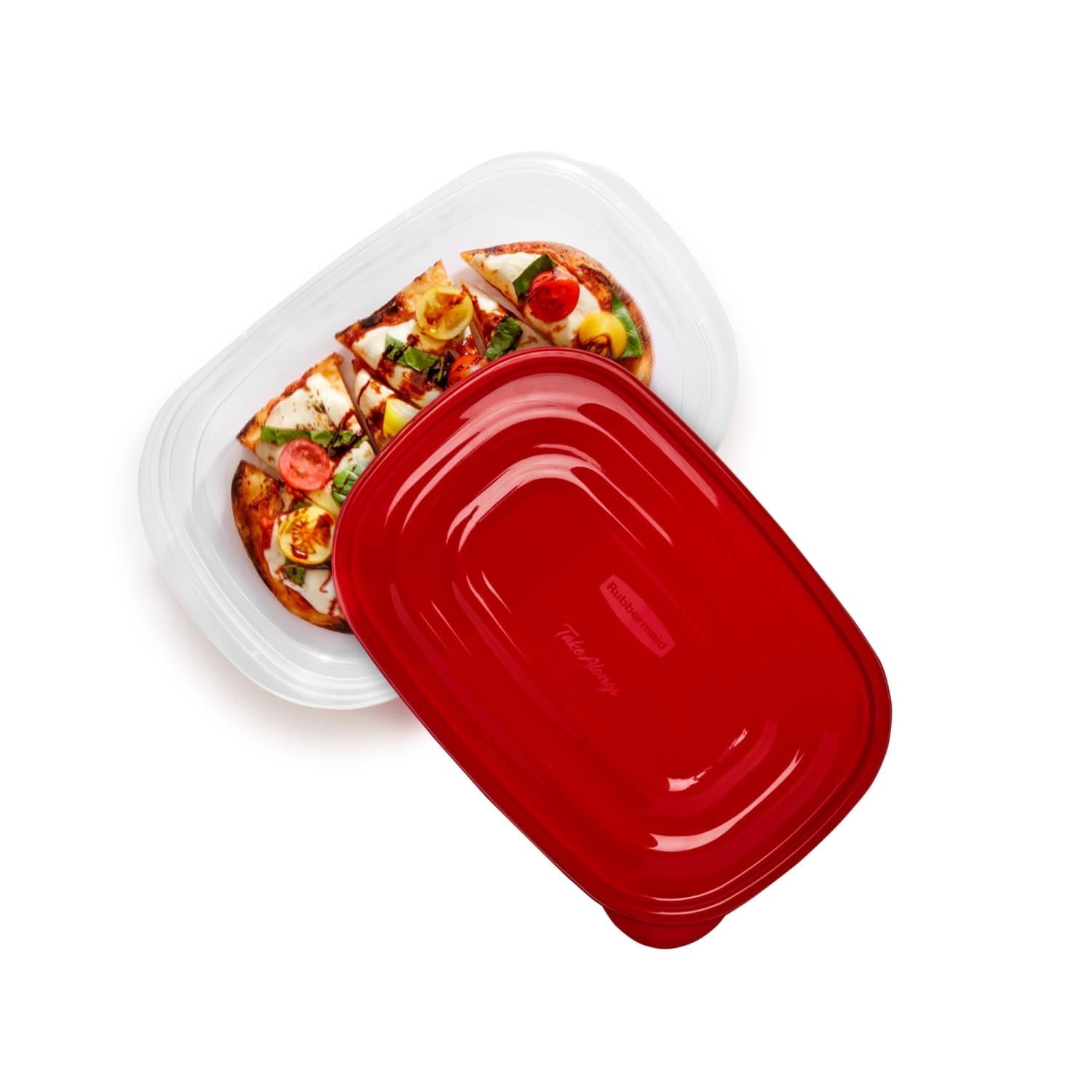 Deliciously Squishy 4.0-Cup Rectangle Food Storage Containers, Ruby Red, 3 pack - Deliciously Soft Cupcake Sensory Glob Detail