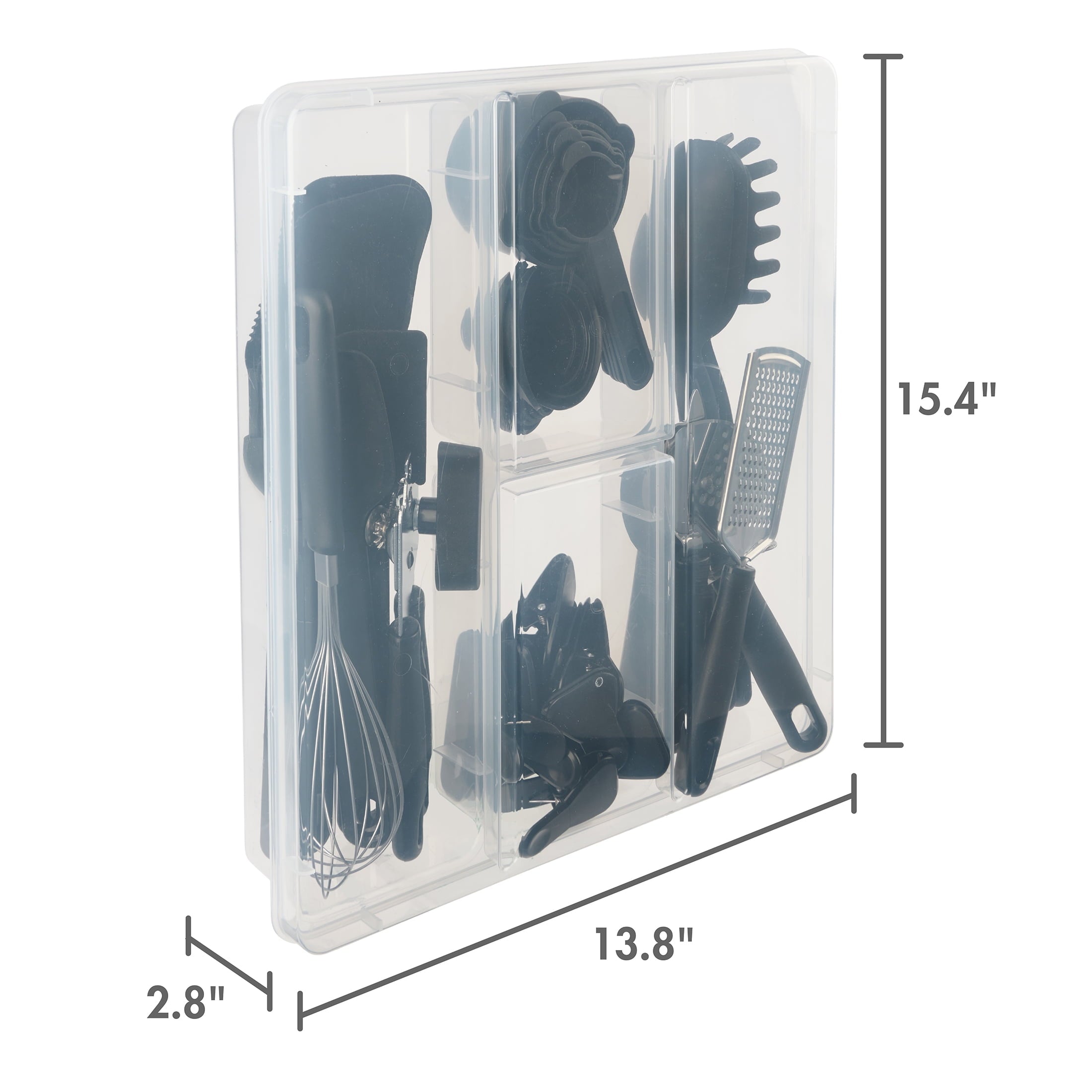 Heat-Resistant 36 Piece Kitchen Gadget Set with Kitchen Cooking Utensils, and Drawer Organizer, Black - Heat-Resistant Silicone Cooking Spatula Turner Detail