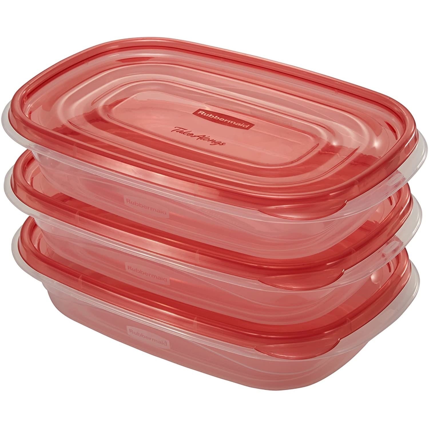 Deliciously Squishy 4.0-Cup Rectangle Food Storage Containers, Ruby Red, 3 pack - Deliciously Soft Cupcake Sensory Glob Detail