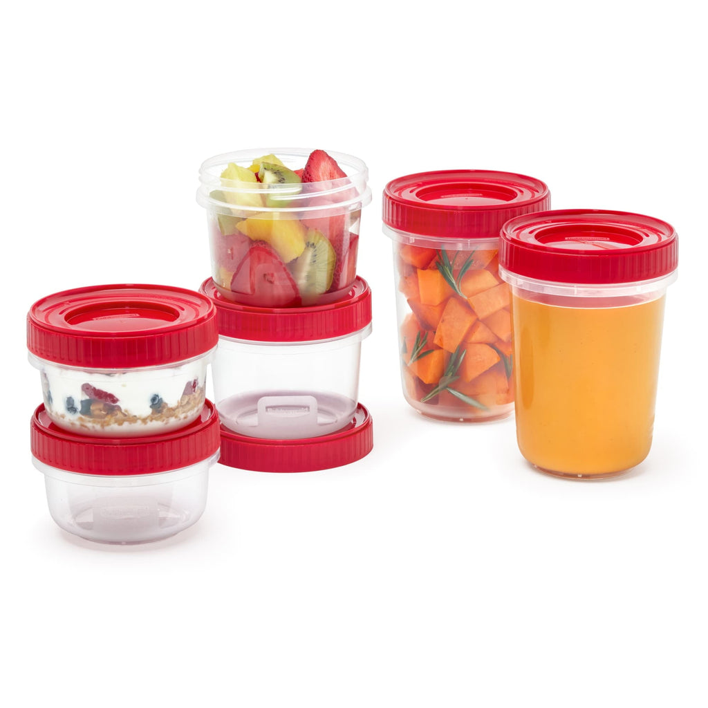 Sweet Treat Shaped 12 Piece Food Storage Set, Red - Squishy Dohnut Sweet Treat Shaped Stress Toy Detail